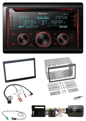Pioneer 2DIN DAB Lenkrad Bluetooth USB CD Autoradio für Peugeot 307 2006-2009 - Bild 1 von 4