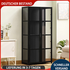 4-st&ouml;ckige schwarze Bambus-Vitrine f&uuml;r Figuren &ndash; 62 cm lang, Display-Schrank