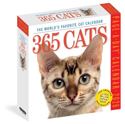 365 Cats Page-A-Day  Calendar 2026 The Worlds Favorite Cat Calendar