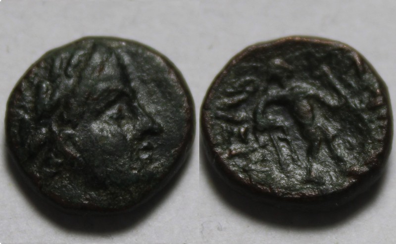 Rare genuine Ancient Greek coin Seleukid Kingdoms Antiochos III Apollo 220-178BC