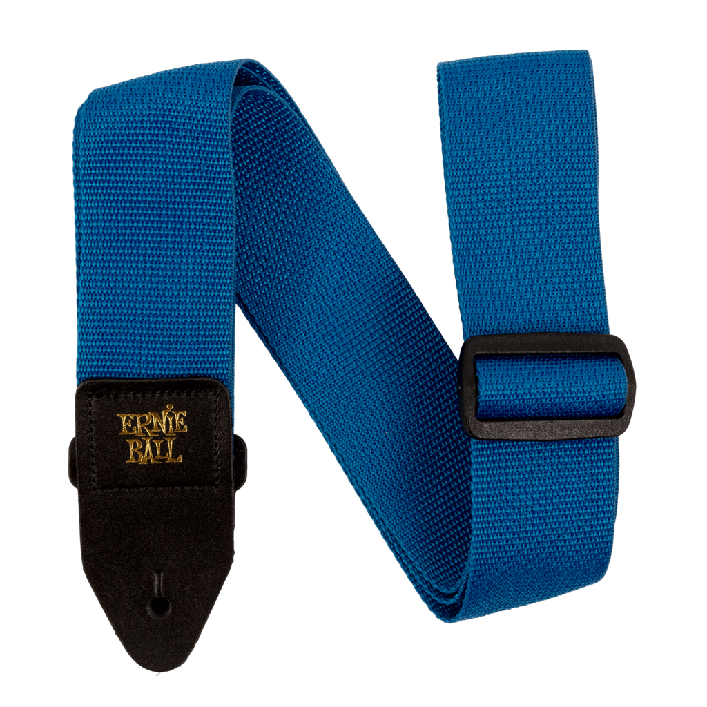 Electric Guitar Strap Ernie Ball Polypropylene Pearl Blue And Black 100% Genuine