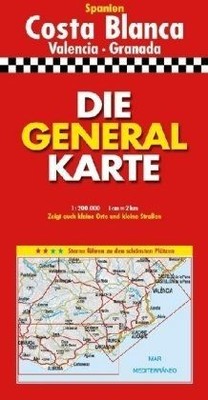Die Generalkarte Costa Blanca Valencia/Granada 1:200 000 | Buch | Zustand gut