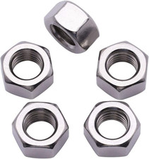  10-32 50 Pack Stainless Steel Hex Nuts, Metric Hexagon Nuts, Stainless Steel