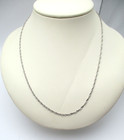 14K White Gold Singapore Chain Necklace 18" 2.5 Gr [N145] — photo 2