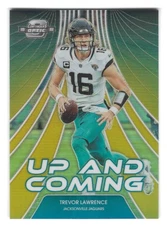 Trevor Lawrence 2022 Panini Contenders Optic Football Up And Coming Gold /10