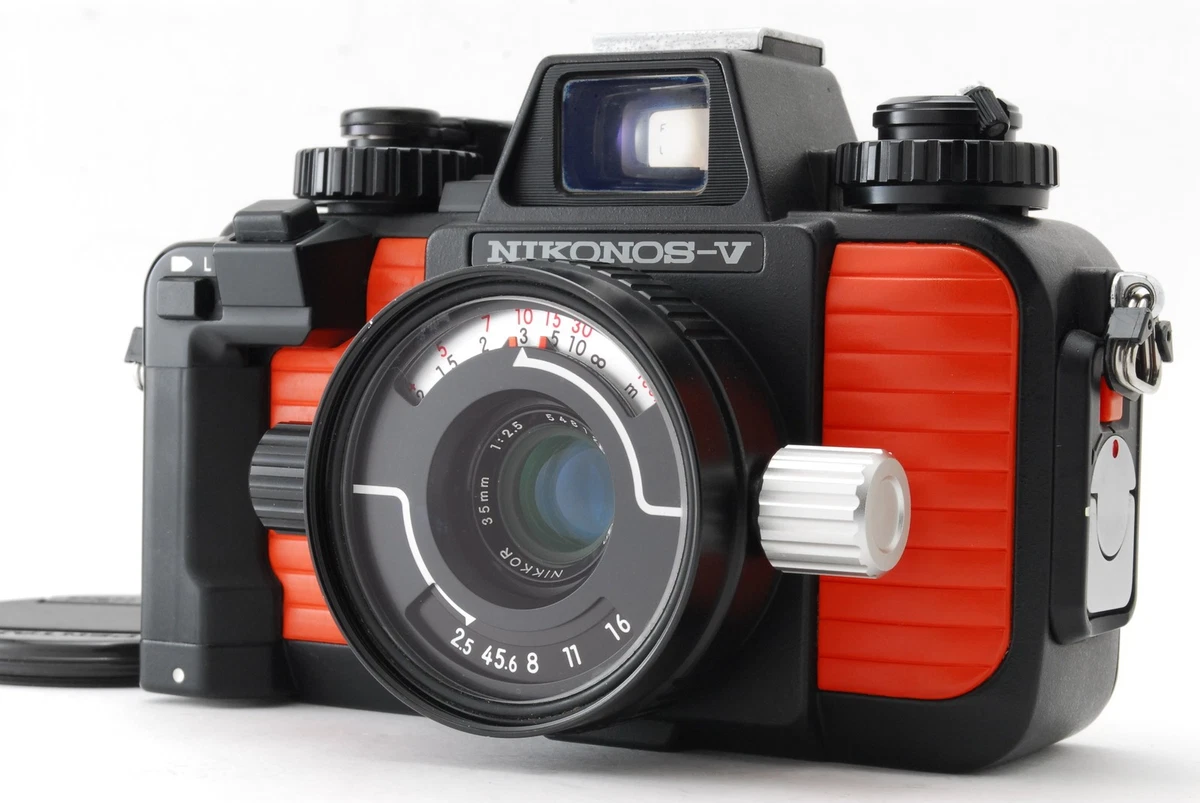 フィルムカメラ NIKONOS-V NIKKOR 28mm F3.5 Nikon NIKONOS V オレンジ + W-NIKKOR 28mm F3.5 ※整備品 – 東京CAMERA