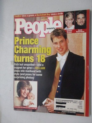 PEOPLE WEEKLY MAGAZINE JULY 3, 2000 WILLIAM AT 18 PRINCE CHARMING CANDICE BERGEN