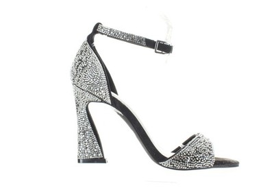 JLO by Jennifer Lopez Womens Irma Black Ankle Strap Heels Size 6 (7746927)