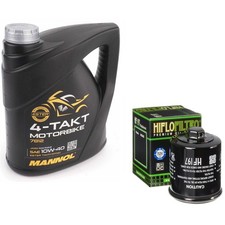 125 MS3 Oil and Filter Kit Mannol Semi Synthetic 10w40 4L Hyosung 125 2006 7.50 per litre
