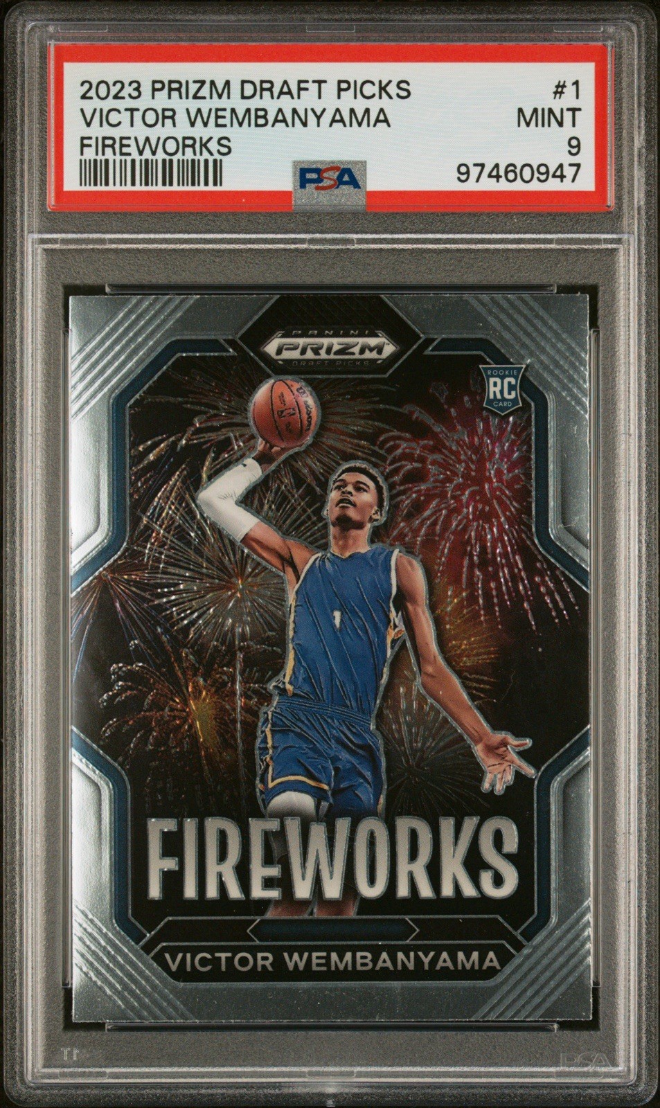 2023 Panini Prizm Draft Picks - Fireworks Victor Wembanyama #1 (RC)