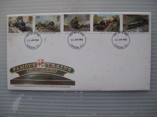 Famous Trains - First Day of Issue - 22 January 1985