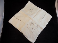DECORATIVE LINEN TABLE CLOTH 35" x 38" White with Hand Embroidery