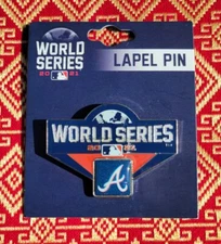 Official 2021 MLB World Series Collectible Pin Atlanta Braves