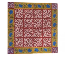 Interior Exterior Flooring Wall Ceramic Tile Mural Mosaic Red Set of 28 Pcs.