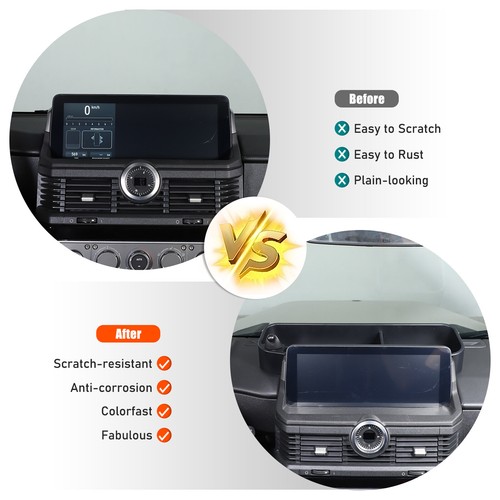 ABS Black Car Dashboard Navigation Back Storage Tray For Ineos Grenadier 2020+ - Picture 10 of 12