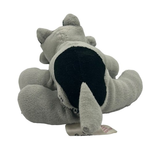 Cuddle Puppy Vintage Plush Dog Grey Bulldog Stuffed Animal - Picture 6 of 12