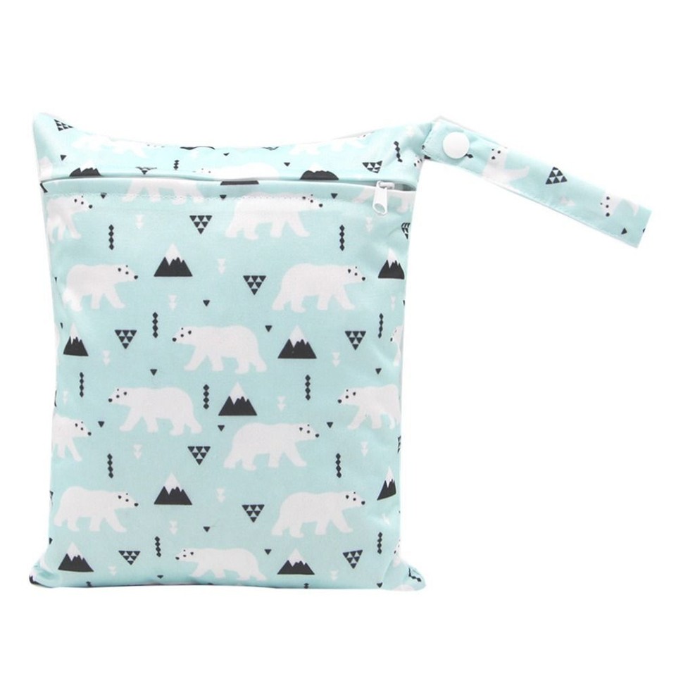 20*25cm Waterproof Wet Bag Breathable Mommy Pouch Universal Nappy Bag