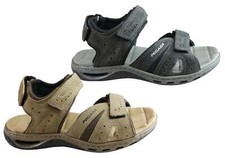 Mens Pegada Jarrod Leather Comfort Cushioned Sandals Made In Brazil - ModeShoesA
