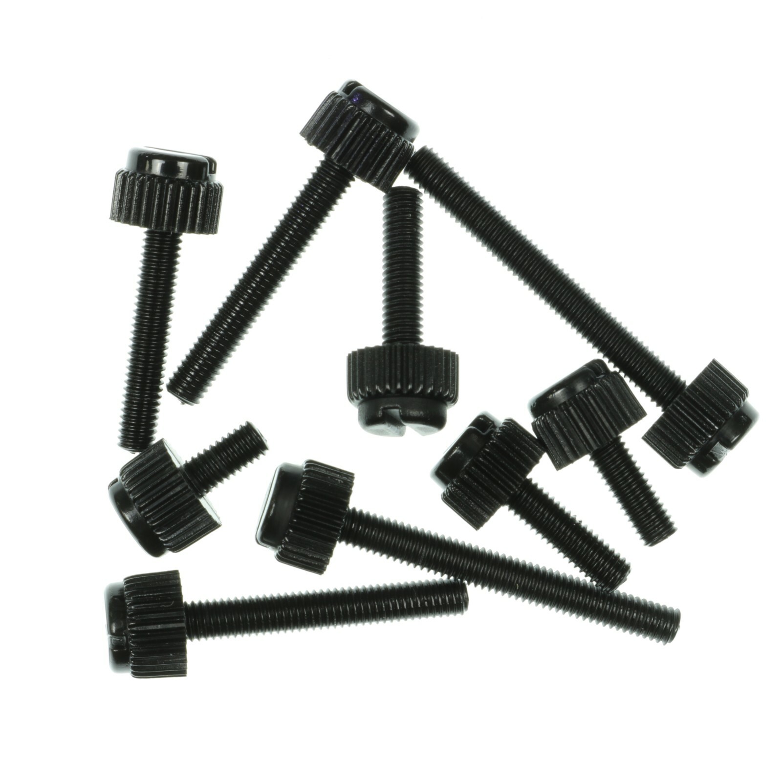 M3 M4 M5 M6 BLACK NYLON SLOTTED KNURLED THUMB SCREWS UK STOCK FREE