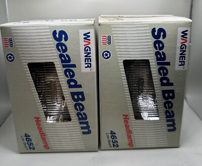 Pair Of Wagner 4652 Sealed Beam Headlamp H4656 - Made in USA 2 Factory Sealed