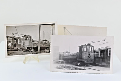Fields Corner Boston Differential Trolly Car 3622, 23 & 25 1940s PHOTO T5G