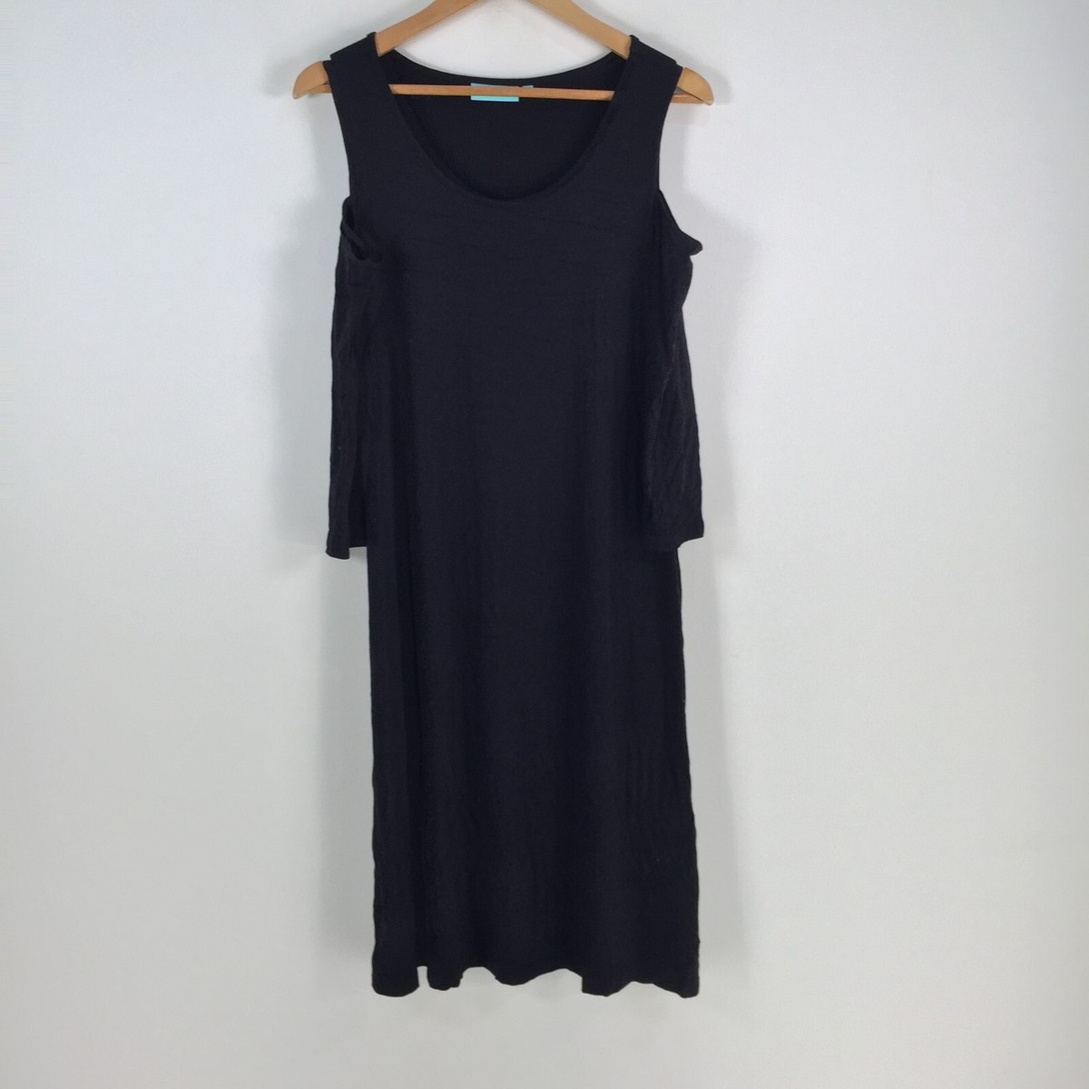 dress black and blue illusion Mix Media Dress main image 1