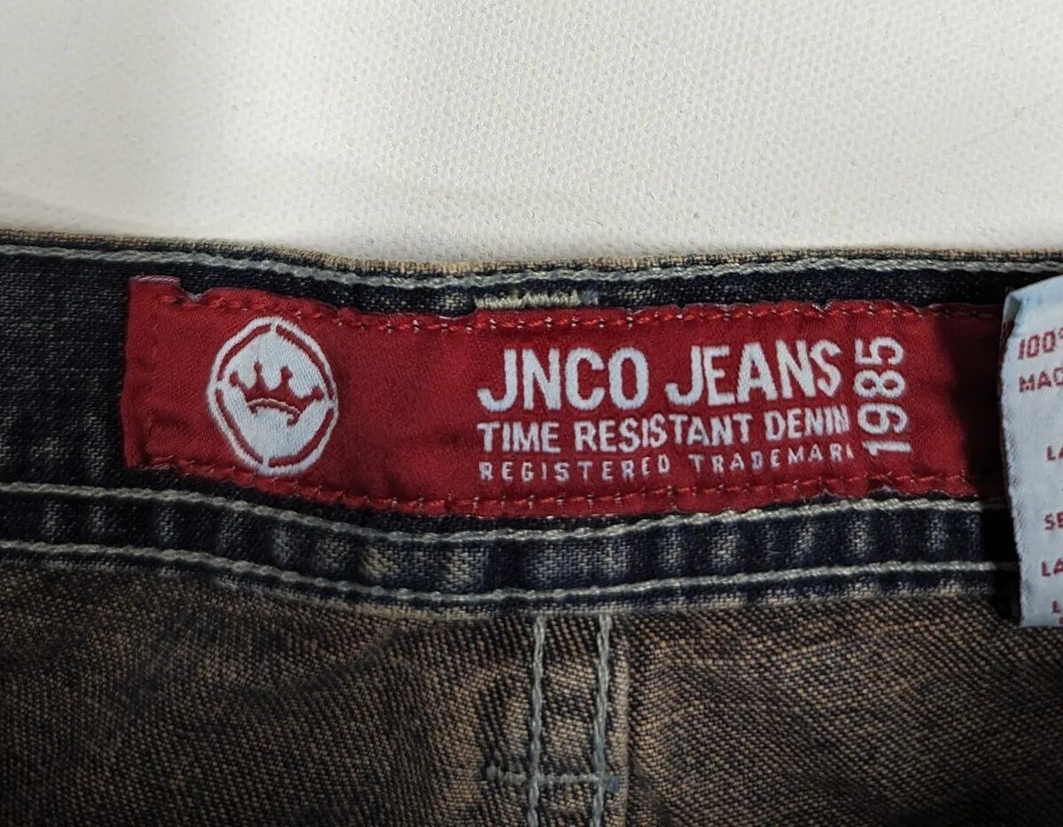 VTG JNCO TRIBAL Jeans 16 Baggy Wide Rave Skater 90s Y2K 28 VTG JNCO TRIBAL Jeans 16 Baggy Wide Rave Skater 90s Y2K 28