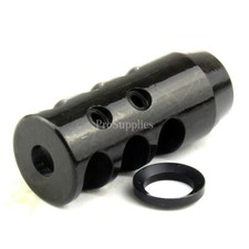 Compact Low Concussion 1/2x28 Muzzle Brake Compensator for .223