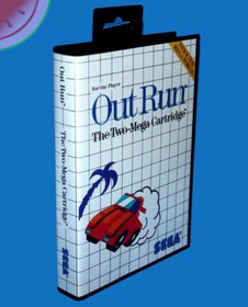 TESTED Sega Master System Game OUTRUN Complete with Manual in NEW HangTab Case