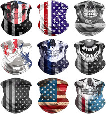 9 Pack Pasamontanas Calavera Pasamontanas Militar Mascara Para El Frio De Moto