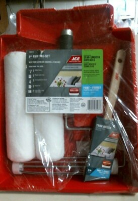 Ace 130917, 6 Piece Painting Set For Semi-Smooth Surfaces, FREE SHIPPING 