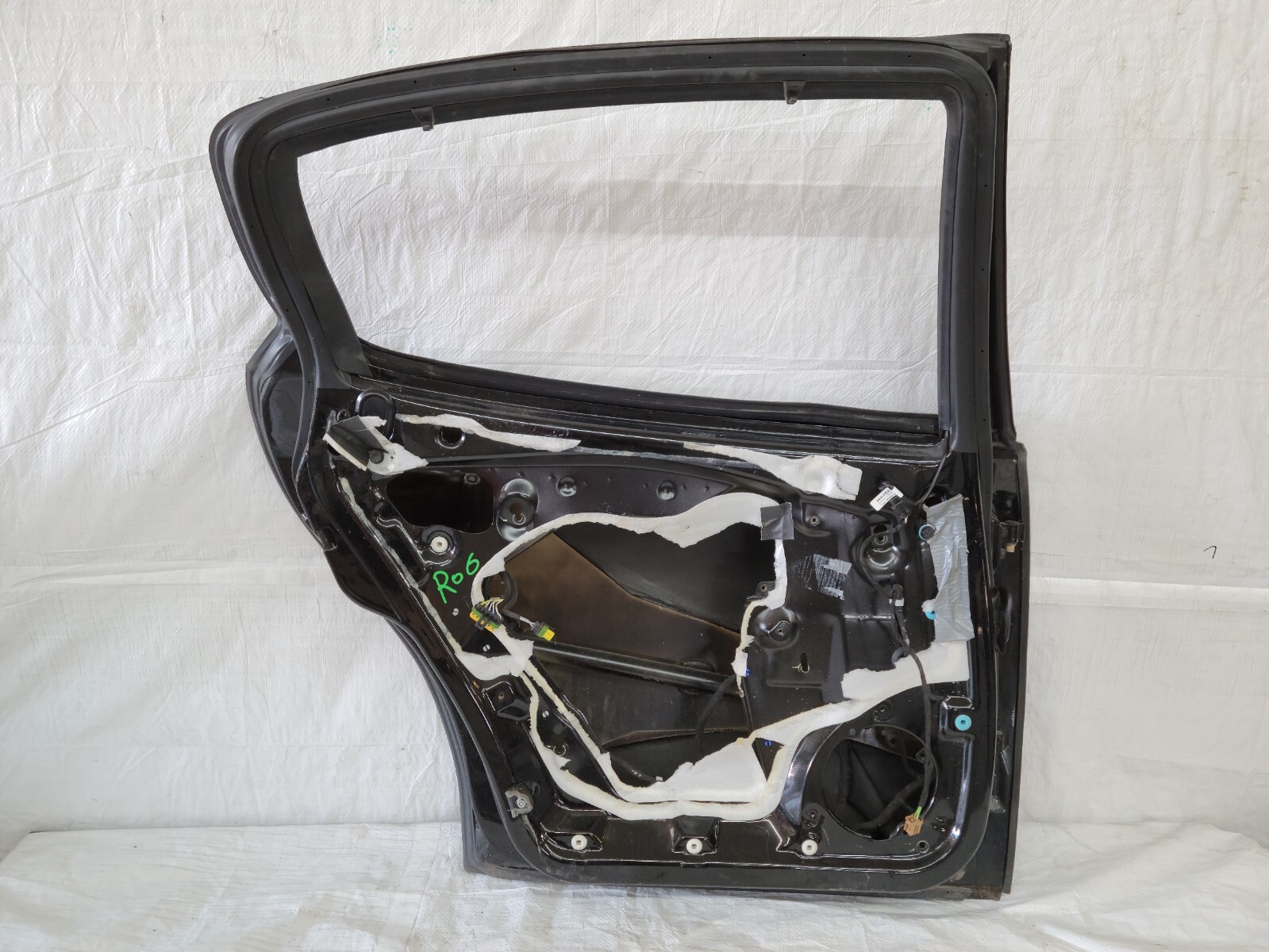 2005-2008 Maserati Quattroporte Rear Left Door Shell Panel Black OEM DE2209144