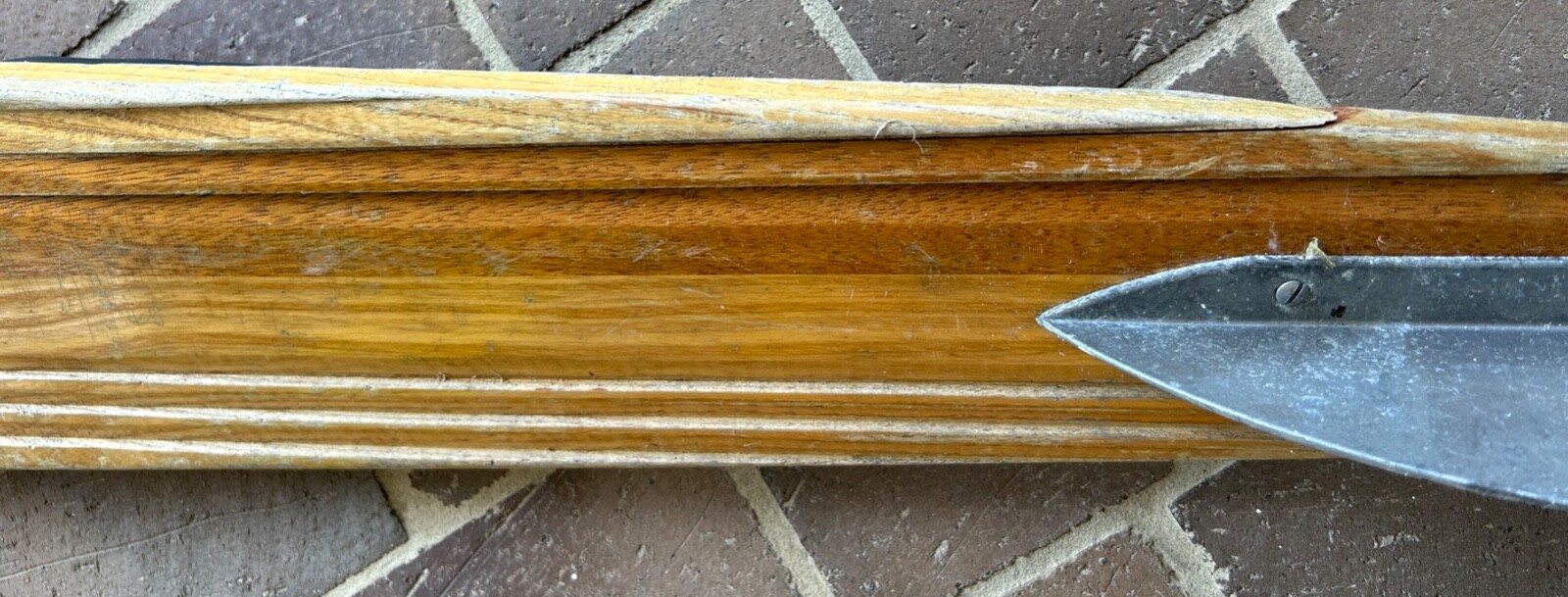 Vintage GROOVED WOOD Cypress Gardens El Diablo Jr. Slalom 60 in. Water