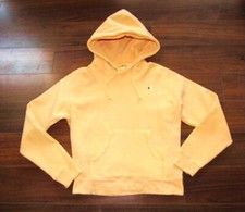 CHAMPION  Size Small  Neon Orange REVERSE WEAVE Hooded Sweatshirt Hoodie a21