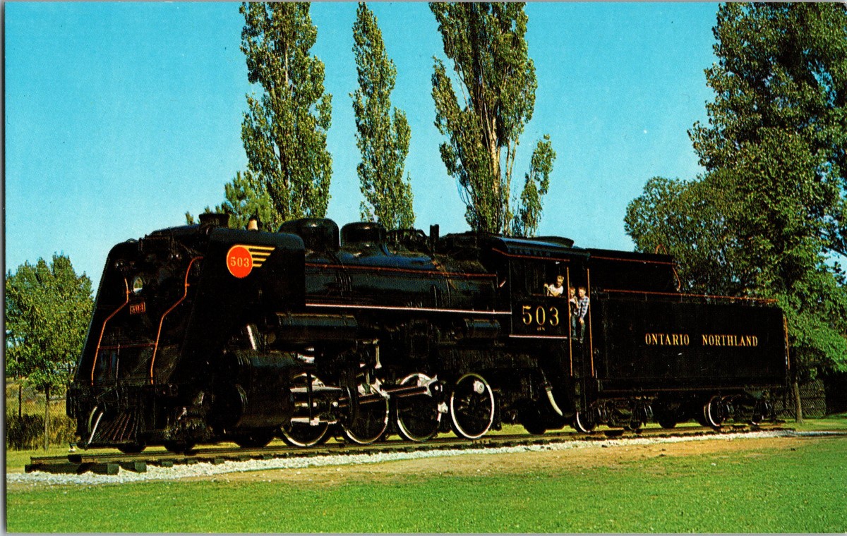 Ontario Northland Railway #503 Steam Engine Train Postcard (D9) | eBay