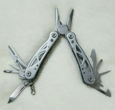 Sheffield 3'' Folding Stainless Steel Multi-Tool, Knife, Saw, Pliers, Screwdriver