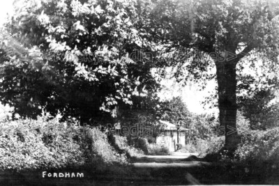 Ncc-92 Cottage And Trees, Fordham, Essex 1911. Foto