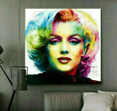 LEINWAND BILDER BIS 100x100x5 Marilyn Monroe POPART WANDBILD MODERN BUNT GEMÄLDE