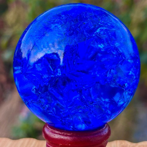 157G Natural Titanium Rainbow Quartz sphere Crystal ball Healing - Picture 11 of 22