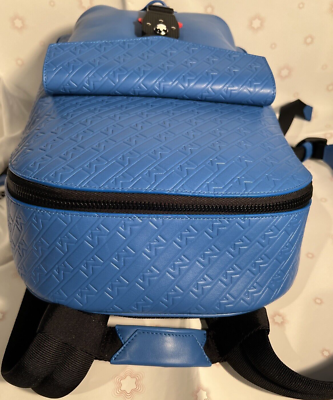 $1810 MSRP - MONTBLANC M_GRAM 4810 LT BACKPACK BLUE M LOCK