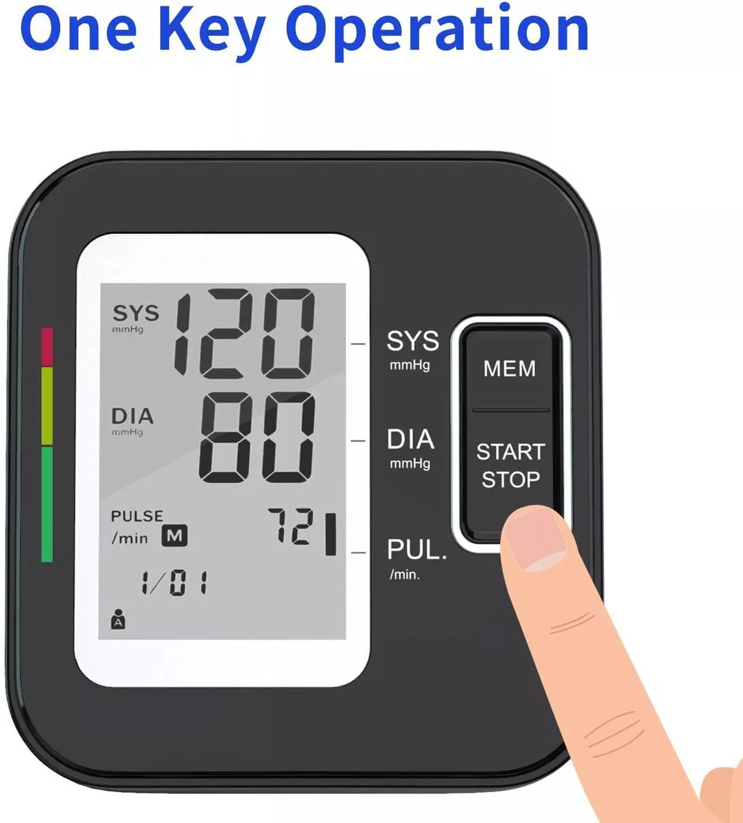 NEW Blood Pressure Monitor-Automatic Upper Arm Blood Pressure Machine Cuff  Kit