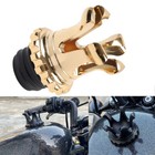 Crown Style Fuel Tank Gas Cap Vented Fit Harley Sportster Dyna Softail Touring