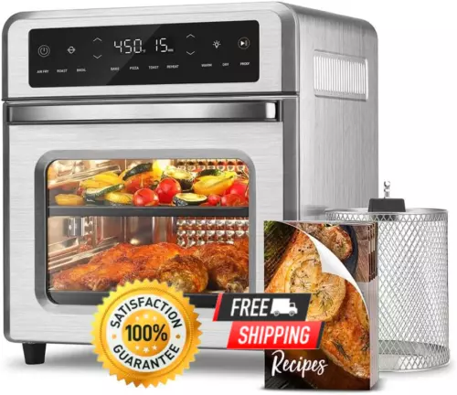 Combo de freidora de aire para horno tostador, horno freidora de aire 11en1 New