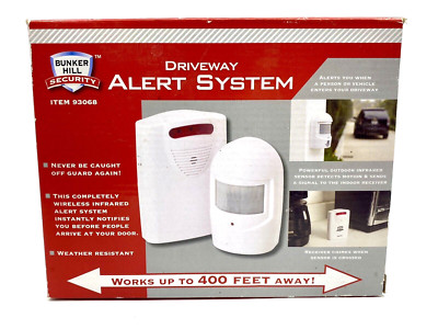 Bunker Hill Security Wireless Driveway Alert System #93068 NEW Wireless Battery