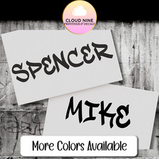 Graffiti Name Decal Custom Vinyl Urban Decal Tumbler Sticker Laptop