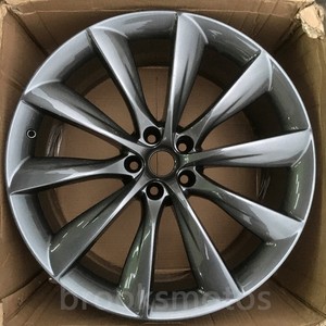 Details About 22 Staggered Style Wheels Rims Fits Tesla Model X Gloss Graphite Gray