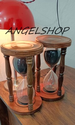 10'' Sand Timer Glas Holz Maritim Maritim Stundenglas Vintage Sand Uhr Geschenk
