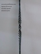 pz 20 paletto in ferro battuto 12X12 per ringhiere parapetto barriere art.64/f/2