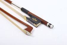 Advanced Violin bow 4/4 brazil wood Ebony frog with Nice inlay Natural HorseTail