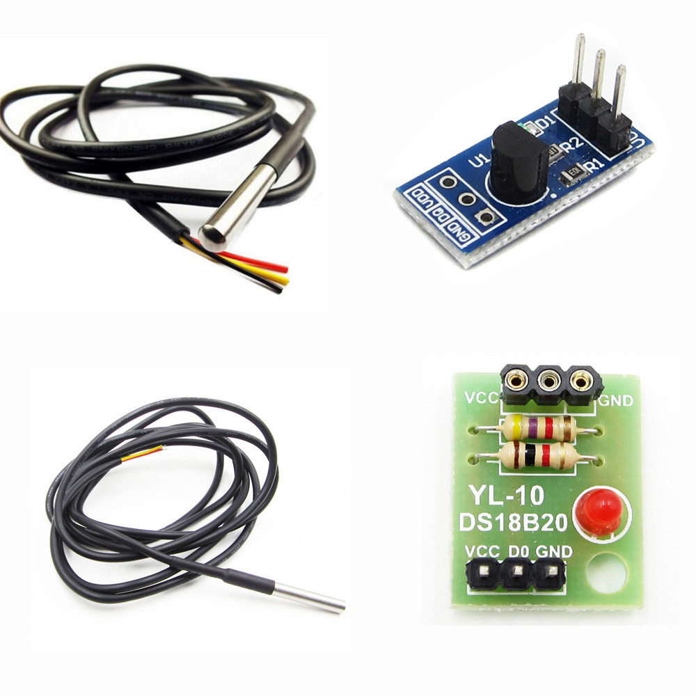 Ds18b20 Temperature Sensor For Arduino Waterproof 2m Ds18b20 Digital ...